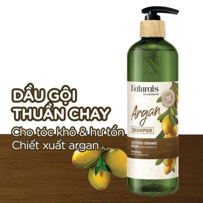 NATURALS BY WATSONS Dầu Gội Naturals By Watsons True Natural Chiết Xuất Argan 490ml