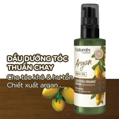 NATURALS BY WATSONS Dầu Dưỡng Tóc Naturals By Watsons True Natural Chiết Xuất Argan 100ml