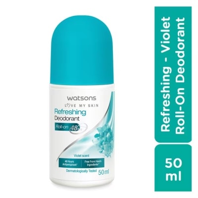 WATSONS Refreshing Deodorant Roll-On Violet Scent 50ml