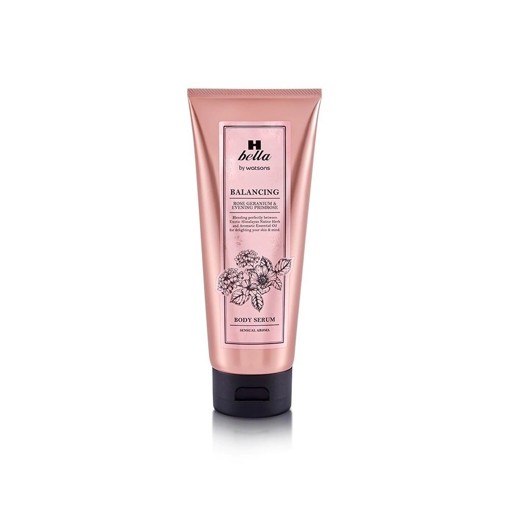 Tinh Chất Dưỡng Thể H Bella By Watsons Balancing Rose Geranium & Evening Primrose Body Serum 200ml