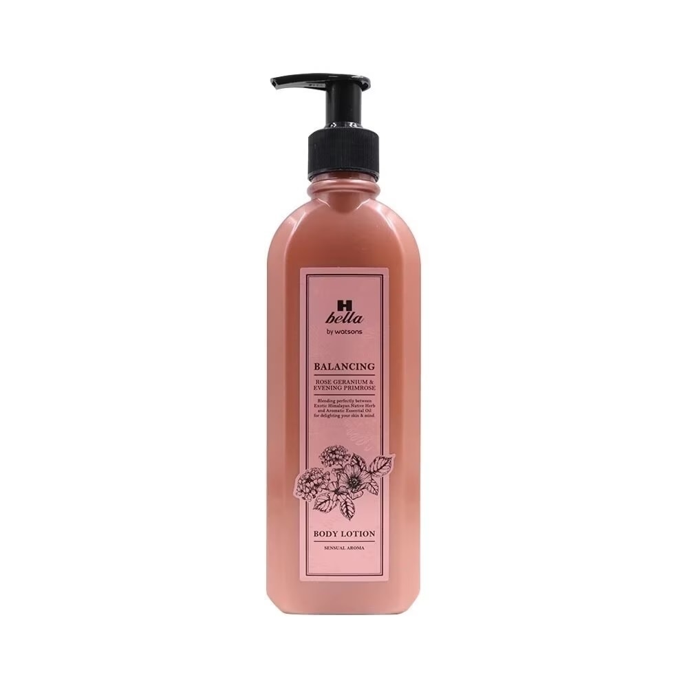 Sữa Dưỡng Thể H Bella By Watsons Balancing Rose Geranium & Evening Primrose Body Lotion 300ml