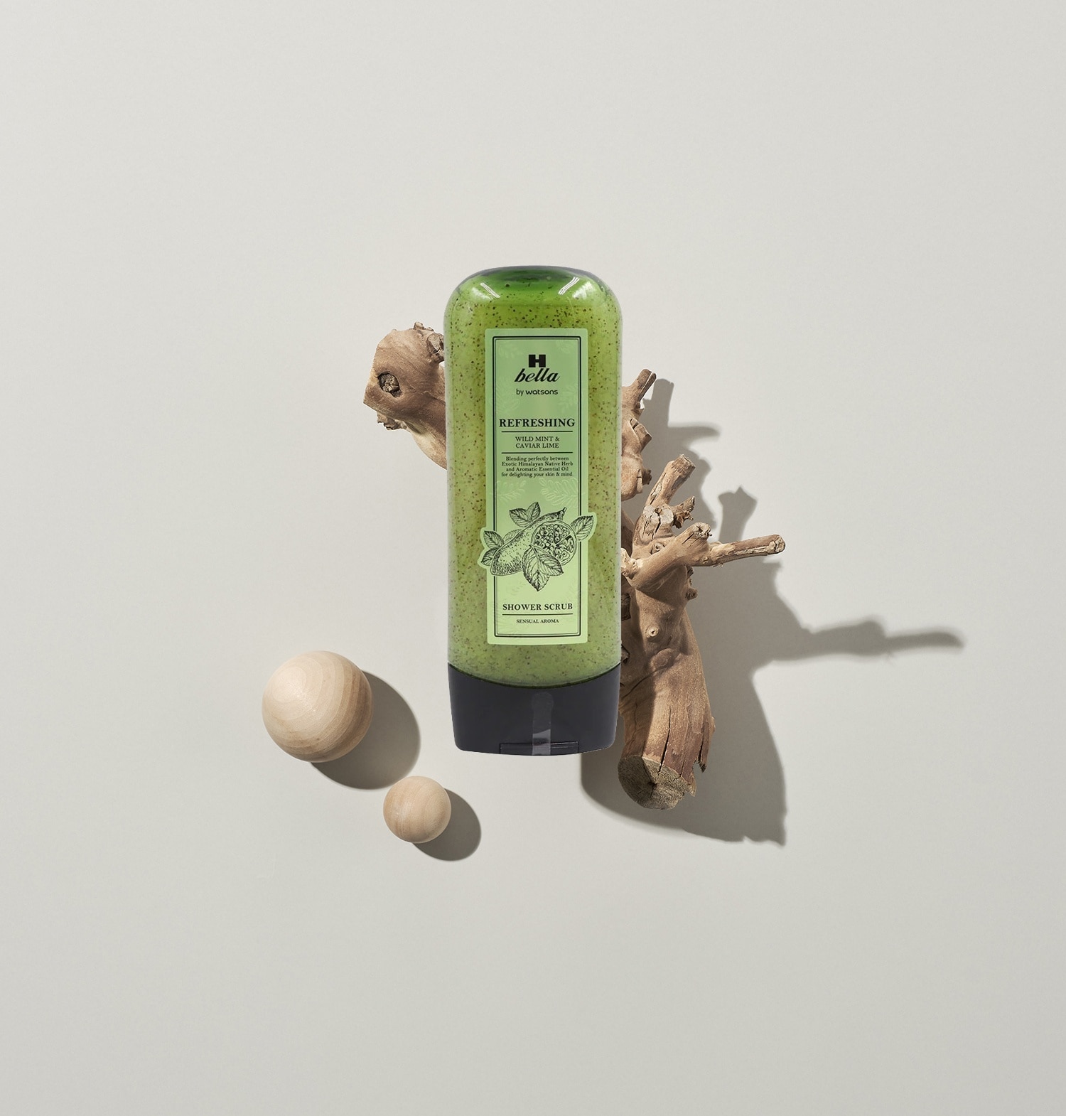 Refreshing Wild Mint & Caviar Lime Shower Scrub 290g