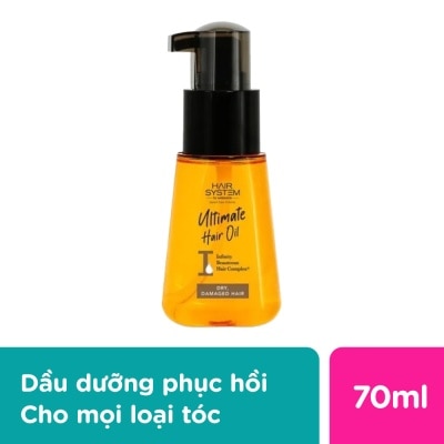 HAIR SYSTEM BY WATSONS Dầu Dưỡng Tóc Hair System By Watsons Cho Mọi Loại Tóc For All 70ml