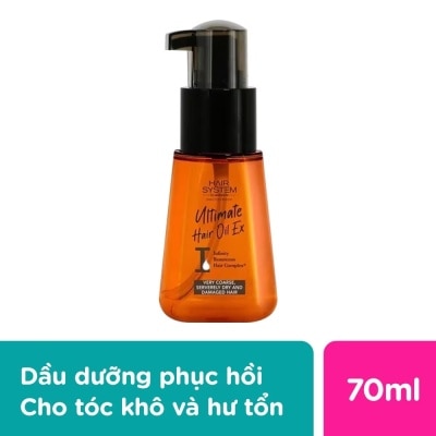 HAIR SYSTEM BY WATSONS Dầu Dưỡng Tóc Hair System By Watsons Cho Tóc Khô và Hư Tổn For Dry & Damage 70ml