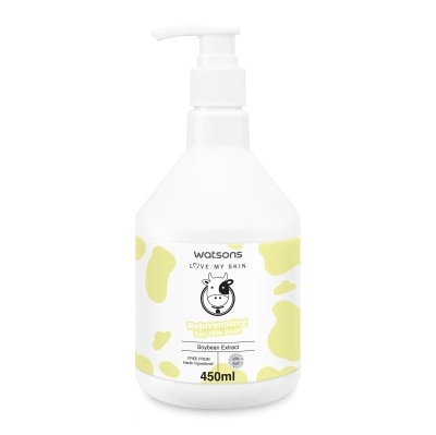 WATSONS Sữa Tắm Watsons Love My Skin Ngừa Lão Hoá Rejuvenating Soy Milk Bath 450ml