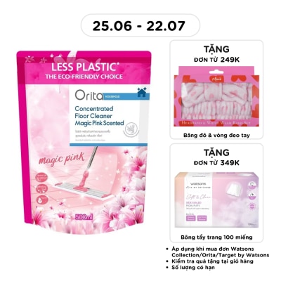 ORITA - Nước Lau Sàn Orita Đậm Đặc Hương Magic Pink Floor Cleaner 500ml
