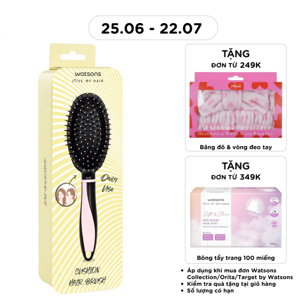 Watsons Cushion Hair Brush 1Pcs