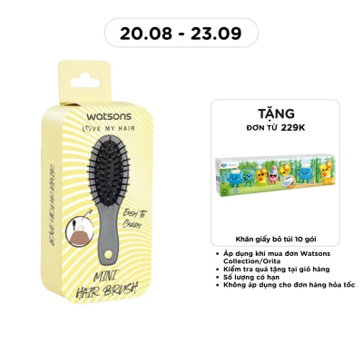 WATSONS - Watsons Mini Hair Brush 1Pcs (Random Color) image