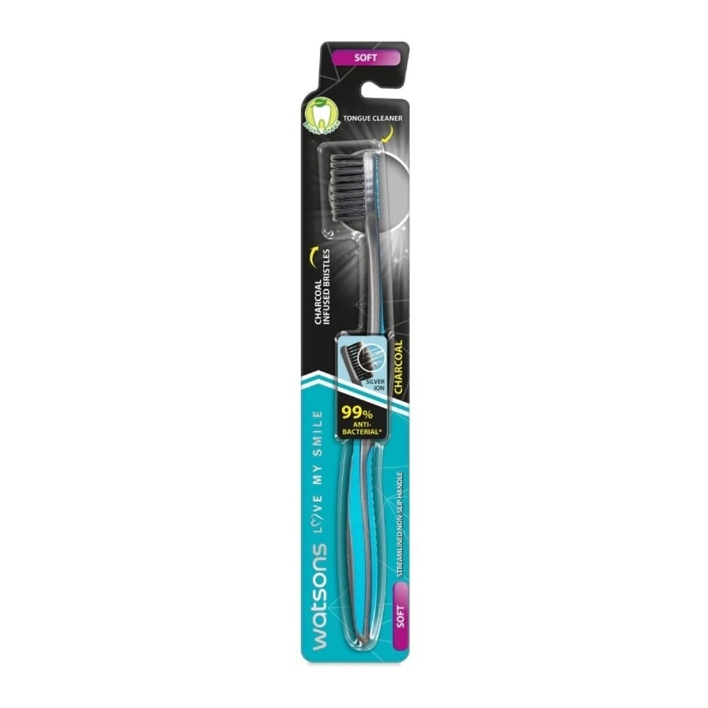 Watsons Charcoal Toothbrush (Soft) 1Pcs