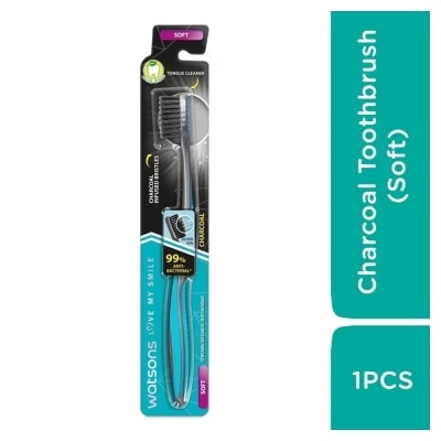 WATSONS - Watsons Charcoal Toothbrush (Soft) 1Pcs