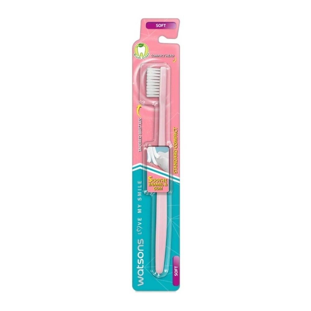 Bàn Chải Đánh Răng Watsons Standard Compact (Mềm) 1 Cái