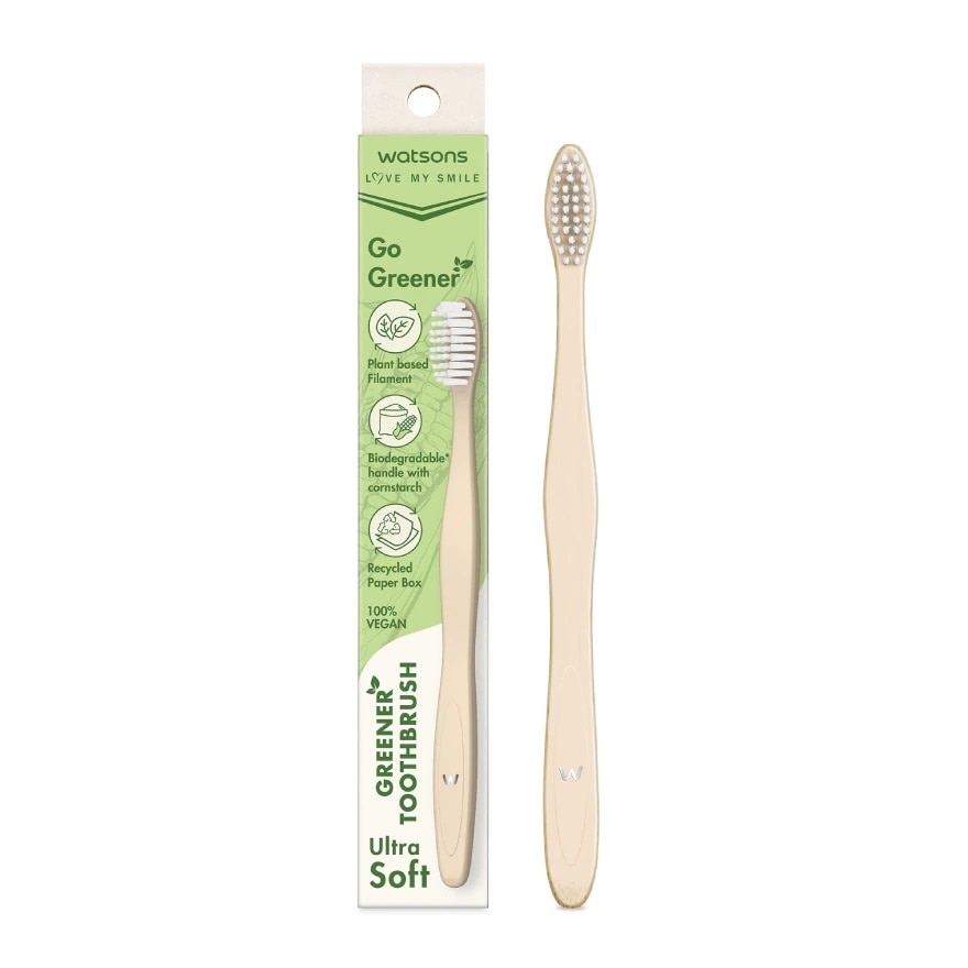 Bàn Chải Đánh Răng Watsons Greener (Gentle Soft) 1 Cái