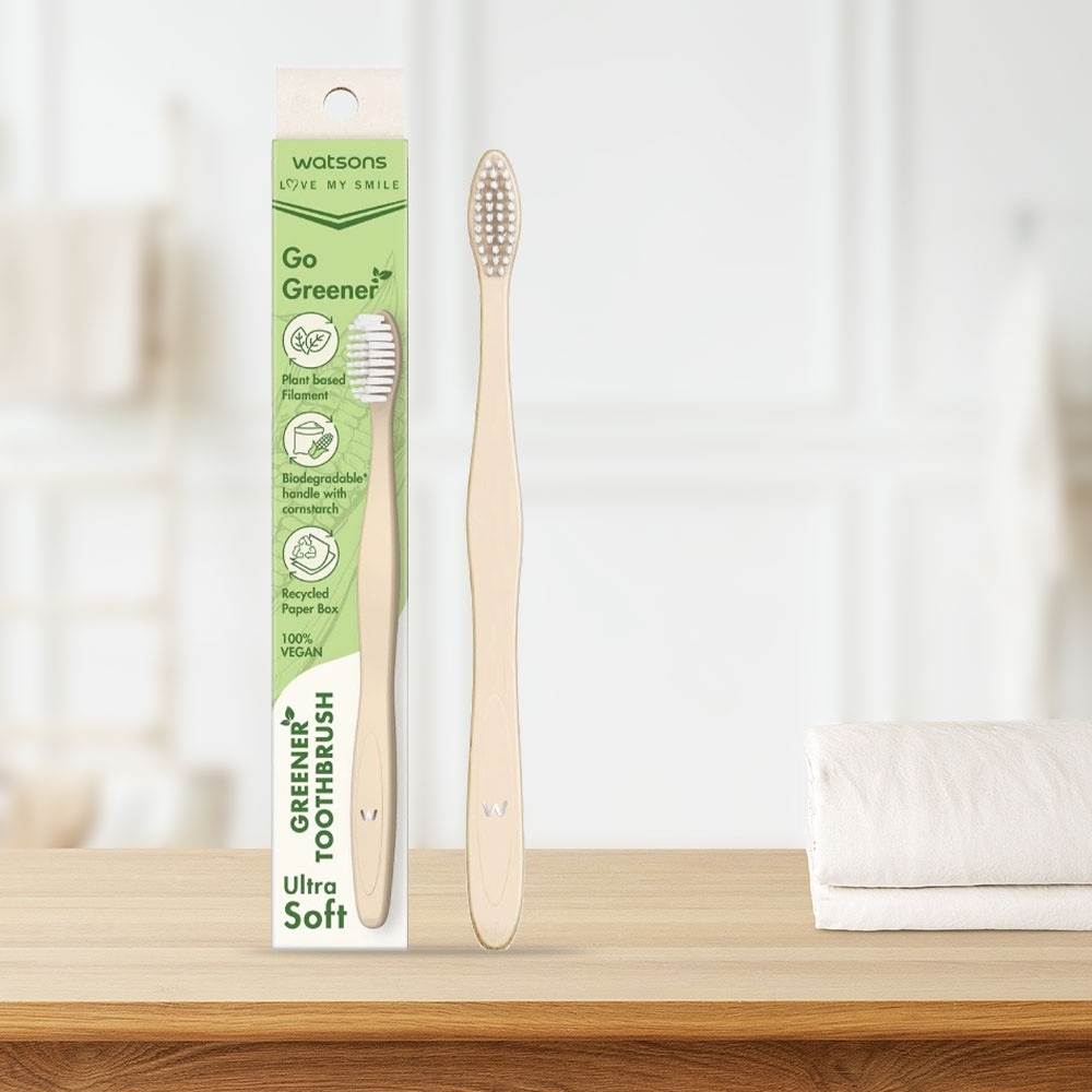 Bàn Chải Đánh Răng Watsons Greener (Gentle Soft) 1 Cái