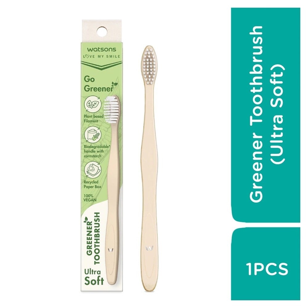 Bàn Chải Đánh Răng Watsons Greener (Gentle Soft) 1 Cái