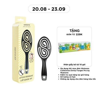 WATSONS - Lược Chải Tóc Nhanh Khô Watsons Có Đầu Cọ Vệ Sinh Lược Wet Dry Hair Brush 1 Cái image