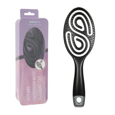 WATSONS Lược Chải Tóc Nhanh Khô Watsons Có Đầu Cọ Vệ Sinh Lược Wet Dry Hair Brush 1 Cái image