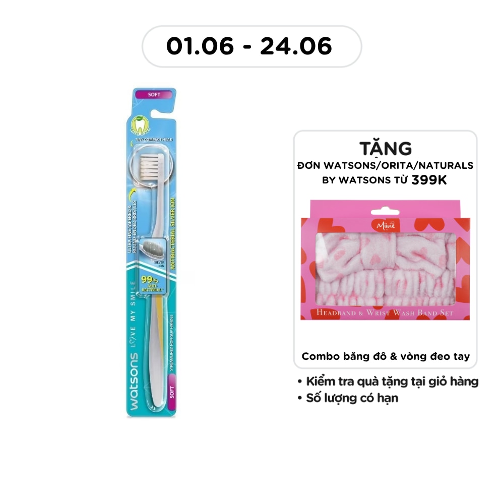 Antibacterial Silver Ion Toothbrush (Soft) 1s