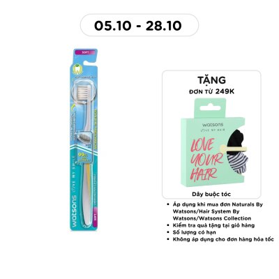 WATSONS Antibacterial Silver Ion Toothbrush (Soft) 1s image