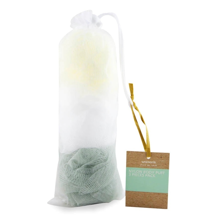 Nylon Body Puff Pack 3s image