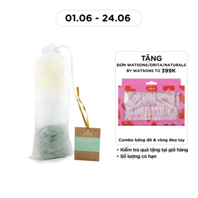 WATSONS - Nylon Body Puff Pack 3s