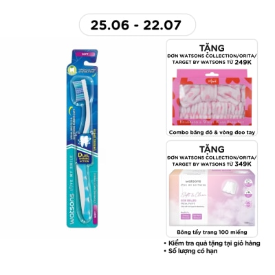 WATSONS - Bàn Chải Đánh Răng Watsons Shining White Toothbrush (Soft) 1s