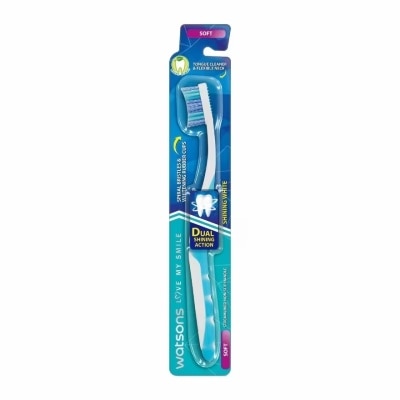 WATSONS Bàn Chải Đánh Răng Watsons Shining White Toothbrush (Soft) 1s