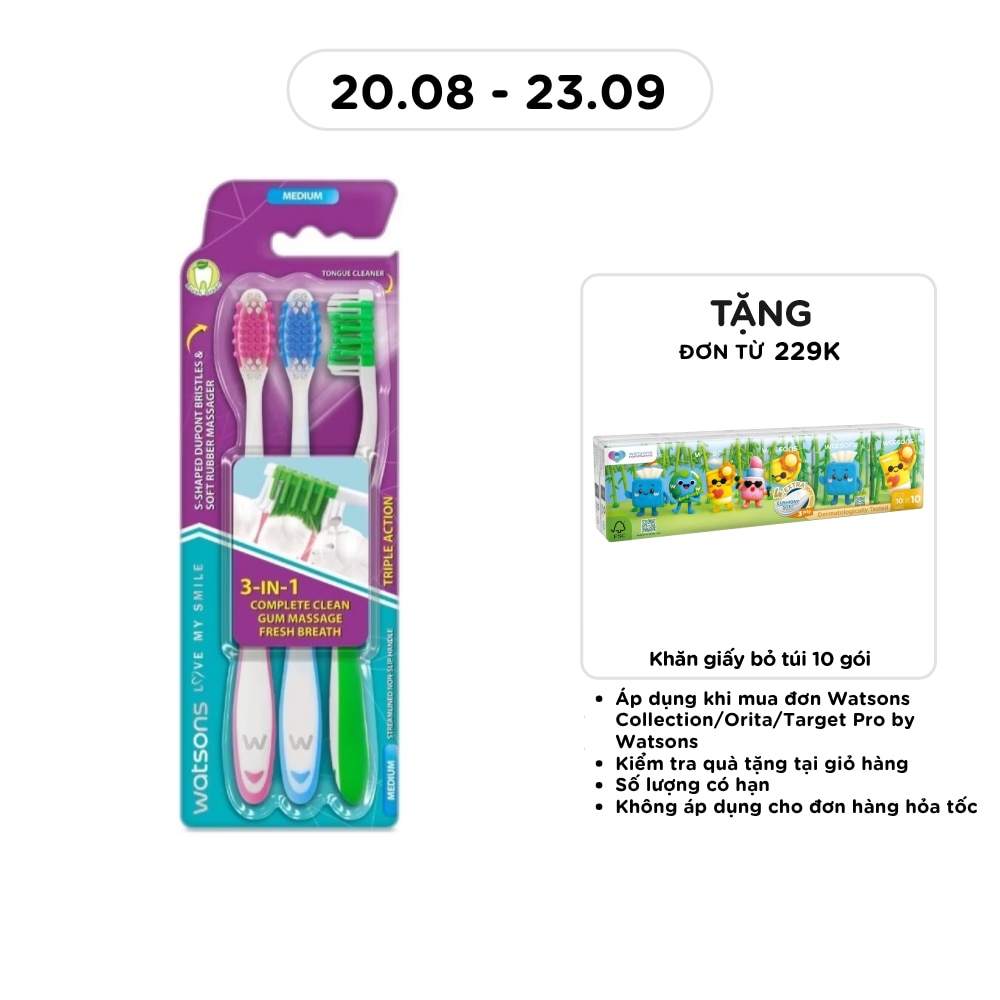 Triple Action Toothbrush (Medium) 3s image