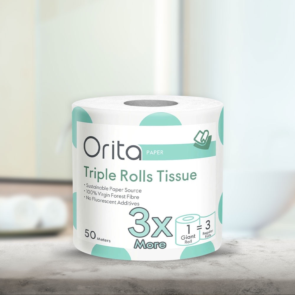 Giấy Cuộn Orita Triple Rolls Tissue 50meters/roll