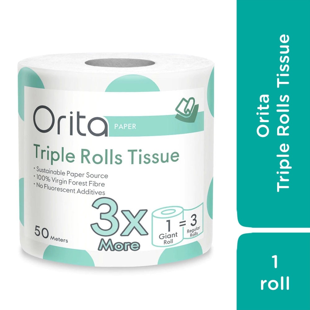 Giấy Cuộn Orita Triple Rolls Tissue 50meters/roll