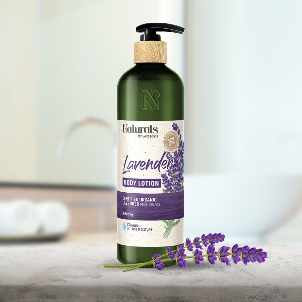 Sữa Dưỡng Thể Naturals By Watsons Hương Lavender True Natural Lavender Body Lotion 490ml