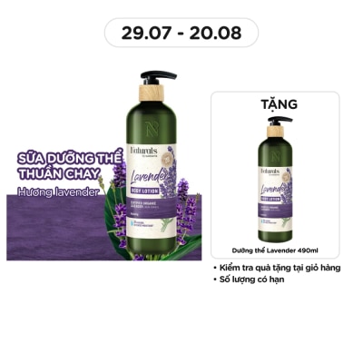 NATURALS BY WATSONS Sữa Dưỡng Thể Naturals By Watsons Hương Lavender True Natural Lavender Body Lotion 490ml