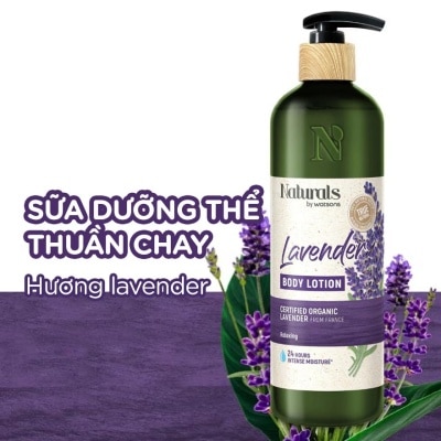 NATURALS BY WATSONS Sữa Dưỡng Thể Naturals By Watsons Hương Lavender True Natural Lavender Body Lotion 490ml