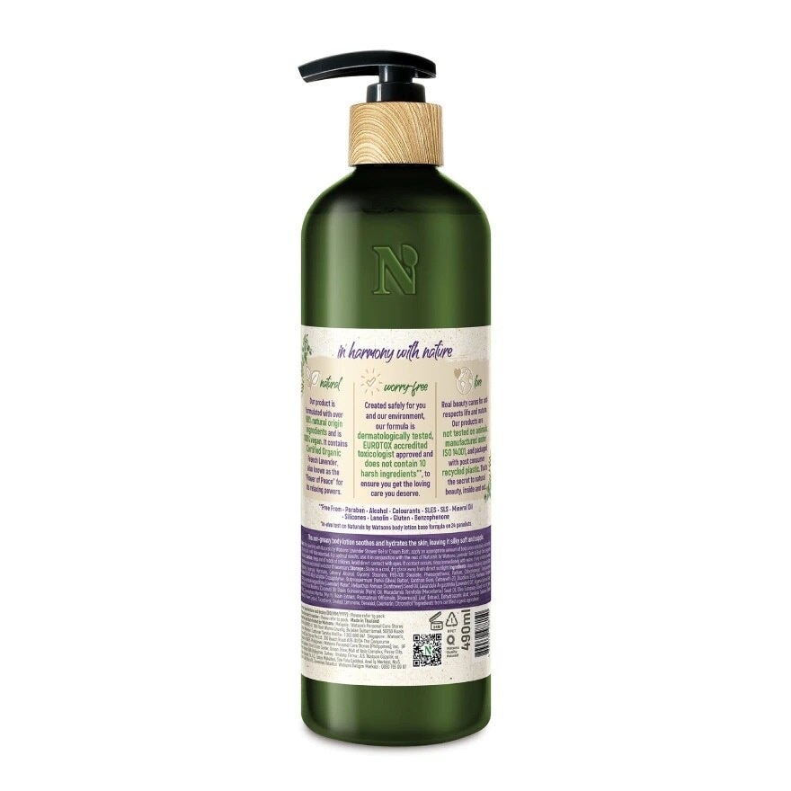 Sữa Dưỡng Thể Naturals By Watsons Hương Lavender True Natural Lavender Body Lotion 490ml