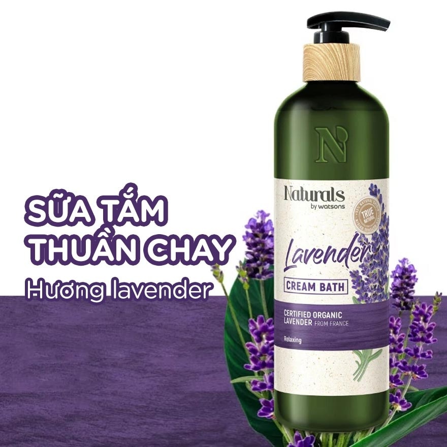 True Natural Lavender Cream Bath 490ml