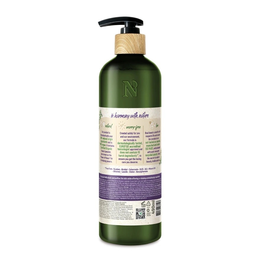 True Natural Lavender Cream Bath 490ml