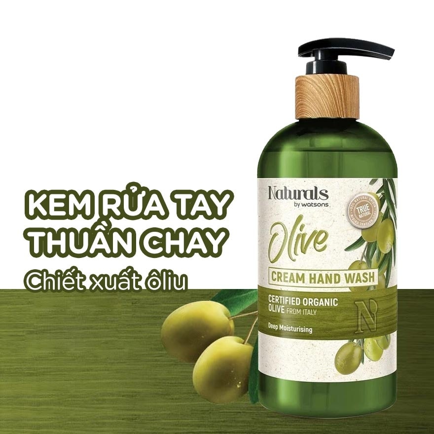 True Natural Olive Antibacterial Cream Hand Wash 400ml