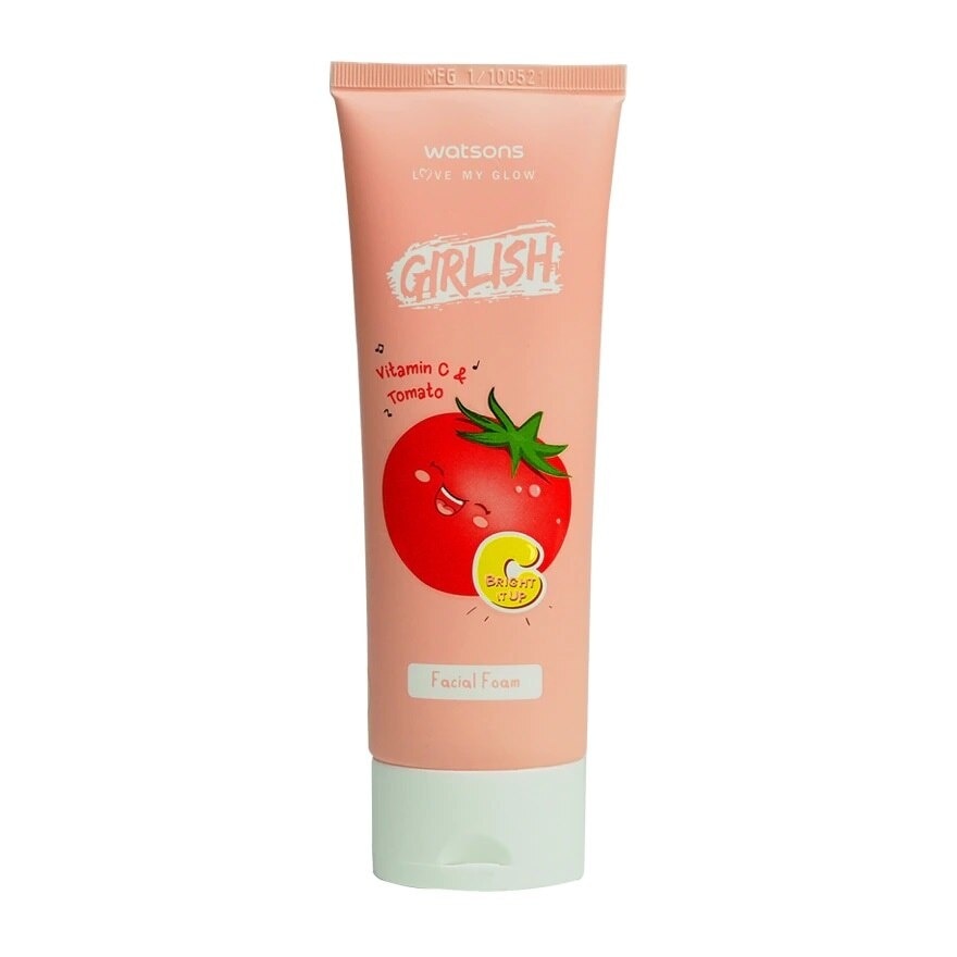 Sữa Rửa Mặt Watsons Girlish Vitamin C Tomato Facial Foam 100ml