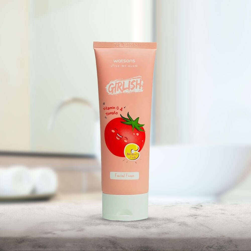 Sữa Rửa Mặt Watsons Girlish Vitamin C Tomato Facial Foam 100ml