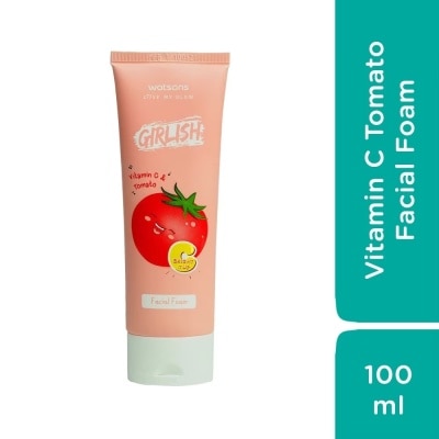 WATSONS Sữa Rửa Mặt Watsons Girlish Vitamin C Tomato Facial Foam 100ml