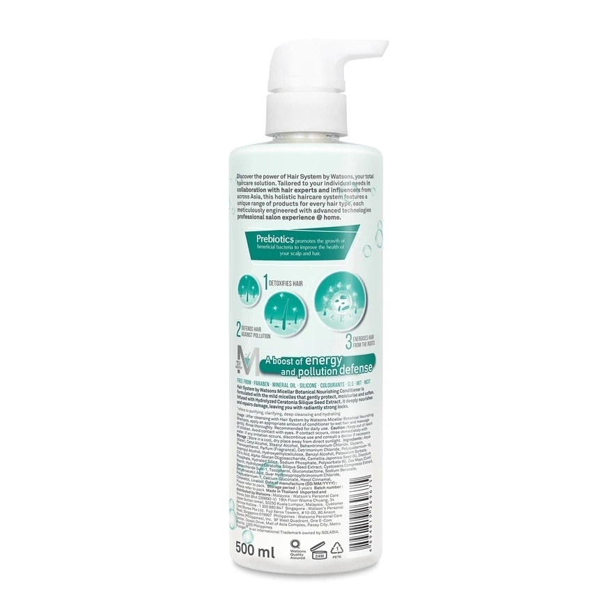 Dầu Xả Hair System By Watsons Nourishing Conditioner 500ml