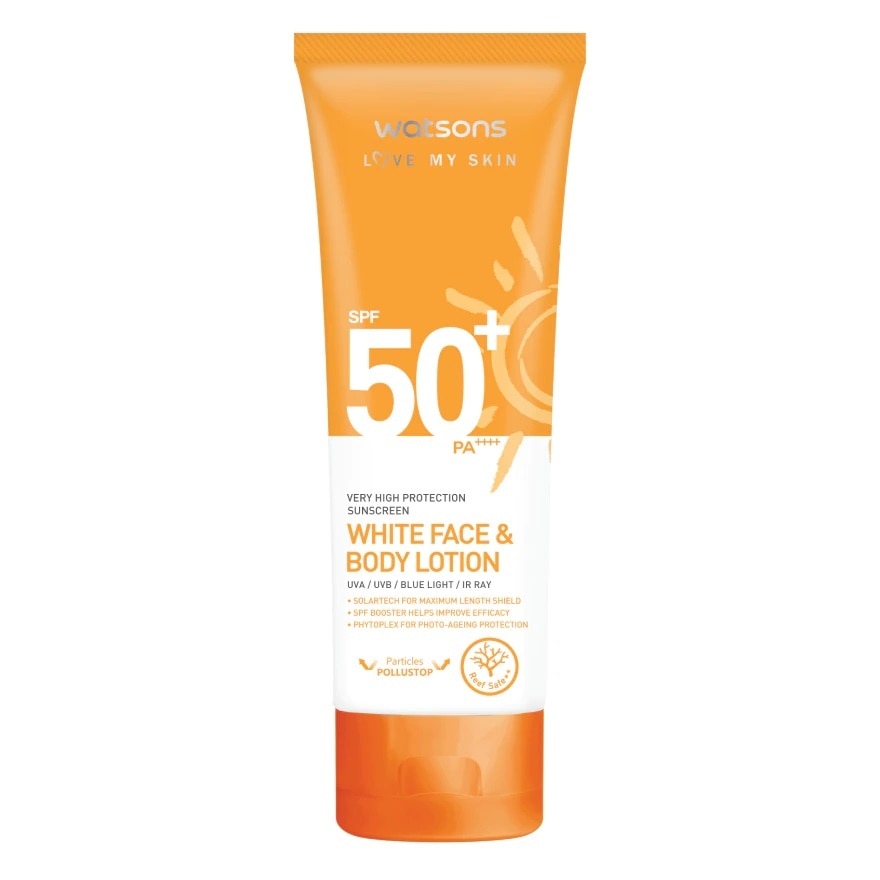 Love My Skin Very High Protection Sunscreen White Face Body Lotion SPF50+ PA++++ 100ml