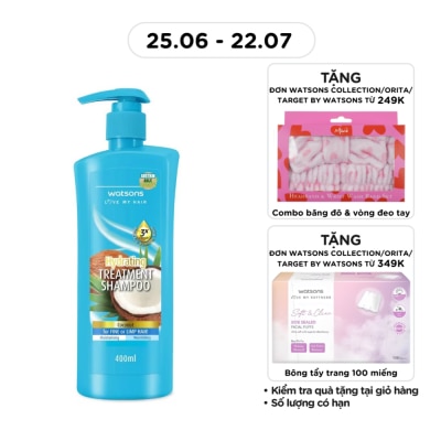 WATSONS - Dầu Gội Watsons Dưỡng Ẩm Hương Dừa 400ml