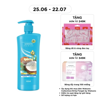 WATSONS - Treatment Shampoo Coconut For Fine Or Limp Hair 400ml