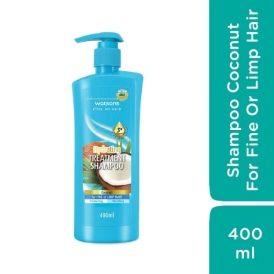 WATSONS Treatment Shampoo Coconut For Fine Or Limp Hair 400ml