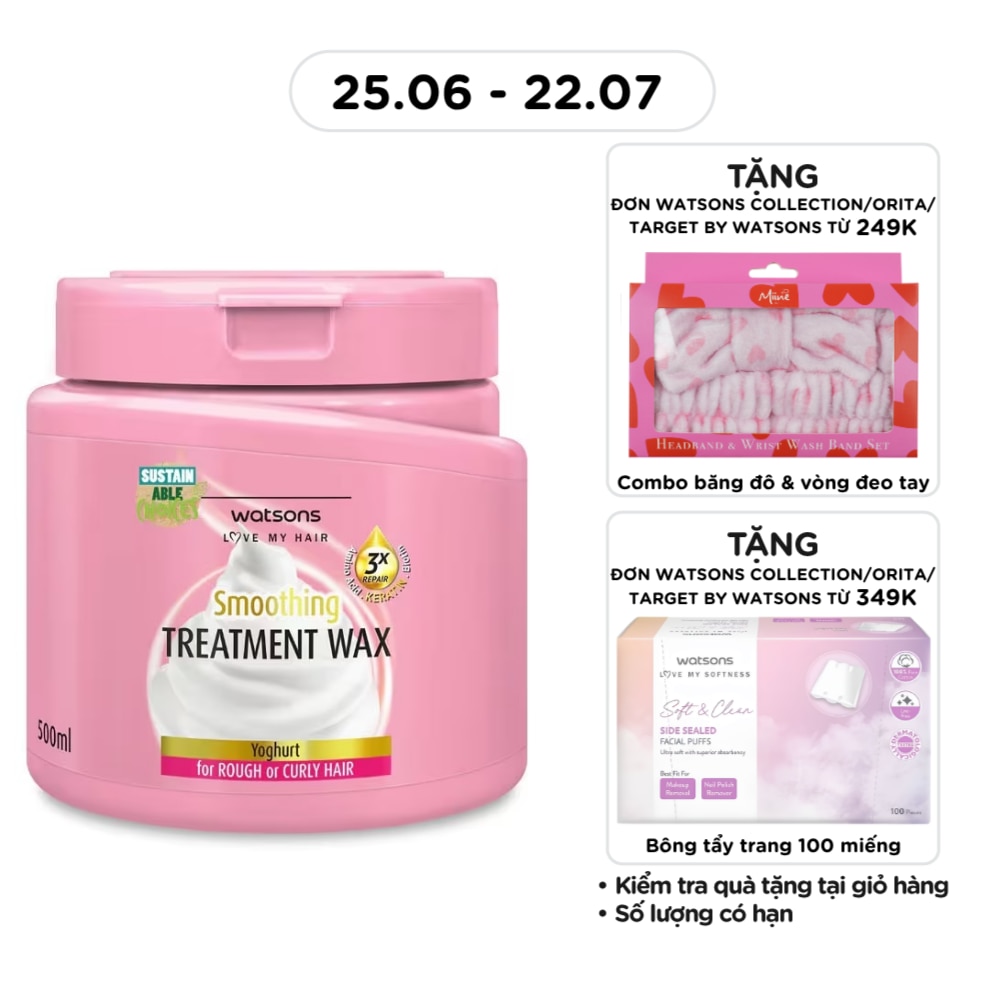 Kem Ủ Tóc Watsons Chiết Xuất Sữa Chua 500ml