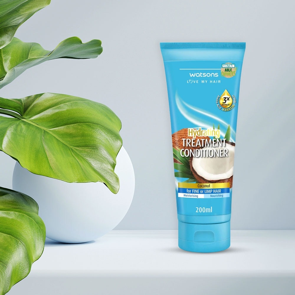Dầu Xả Watsons Giúp Dưỡng Ẩm Tóc Hương Dừa 200ml