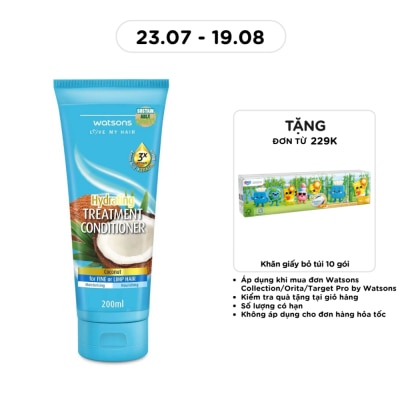 WATSONS - Treatment Conditioner Coconut For Fine Or Limp Hair 200ml image