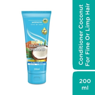 WATSONS Treatment Conditioner Coconut For Fine Or Limp Hair 200ml