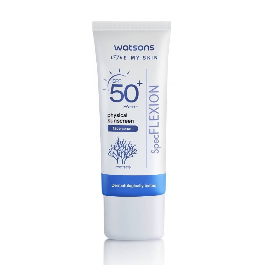 Tinh Chất Chống Nắng Watsons Physical Sunscreen Face Serum SPF50+ Pa++++ 30ml