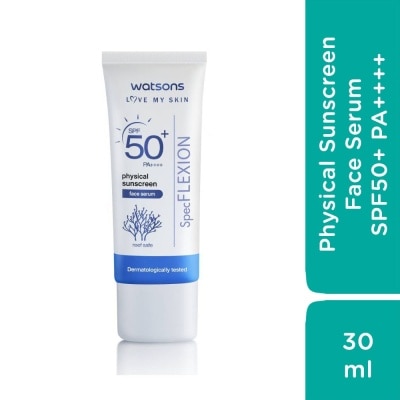 WATSONS Tinh Chất Chống Nắng Watsons Physical Sunscreen Face Serum SPF50+ Pa++++ 30ml